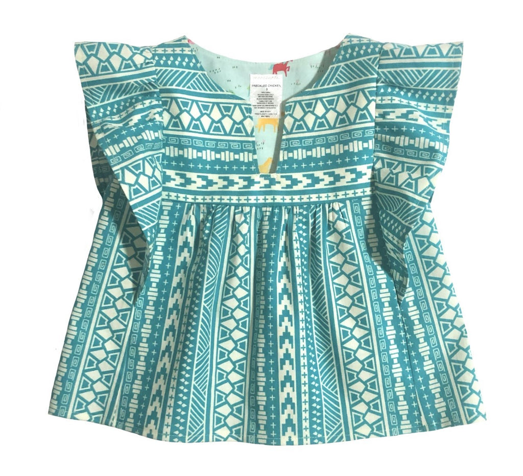 Azteca Turquoise Top