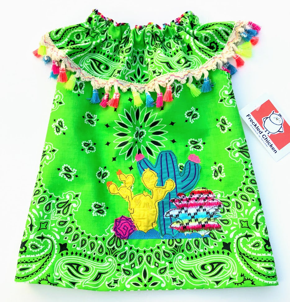 Cactus Patch Peasant Dress