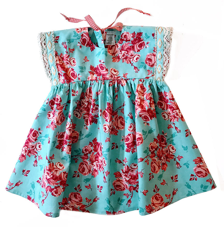 Red Roses and Blue Sky Dress